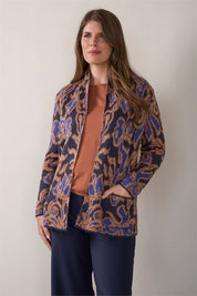 Vest sjaalkraag jacquard