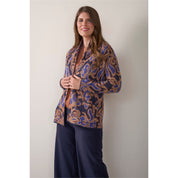 Vest sjaalkraag jacquard