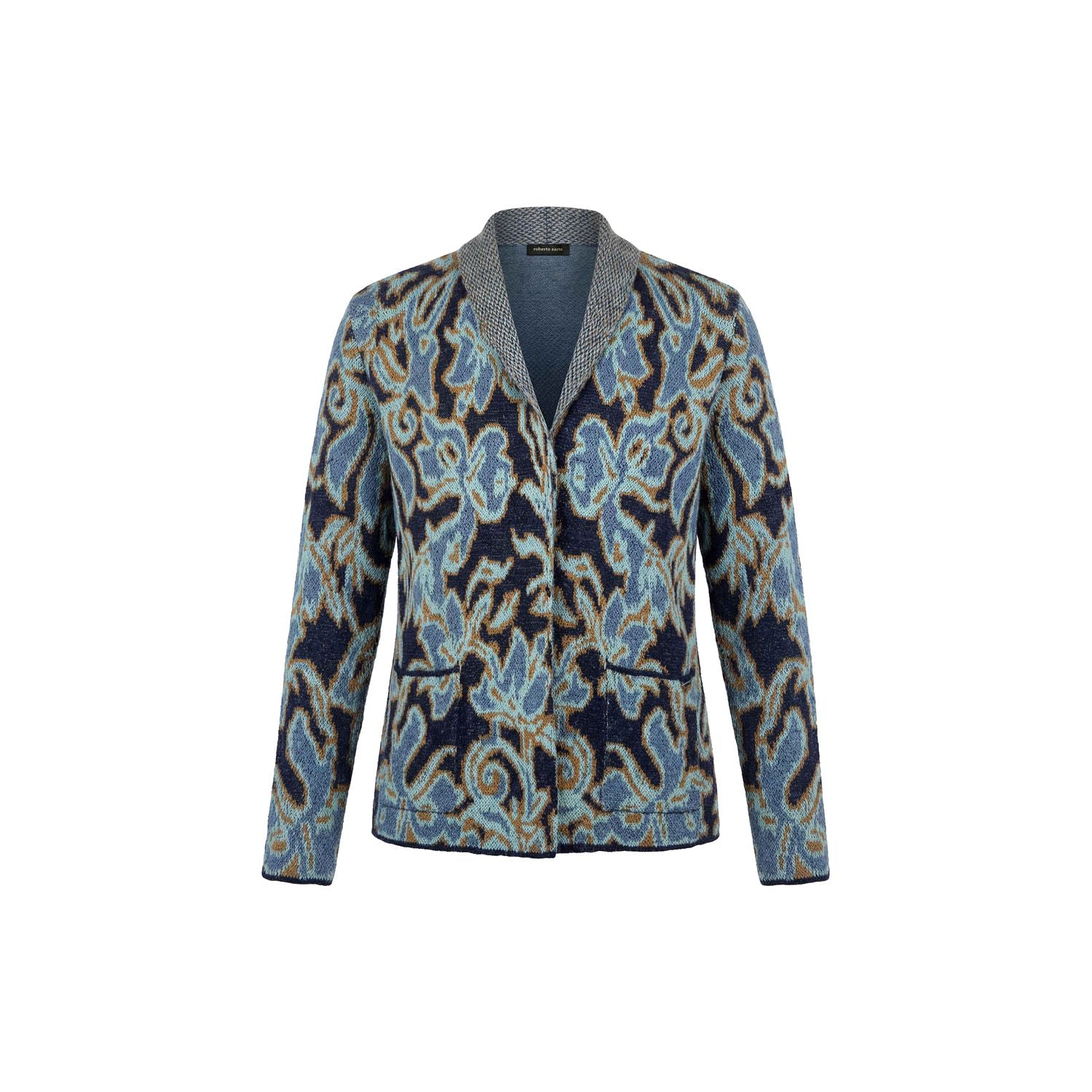 Vest sjaalkraag jacquard