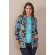 Vest sjaalkraag jacquard