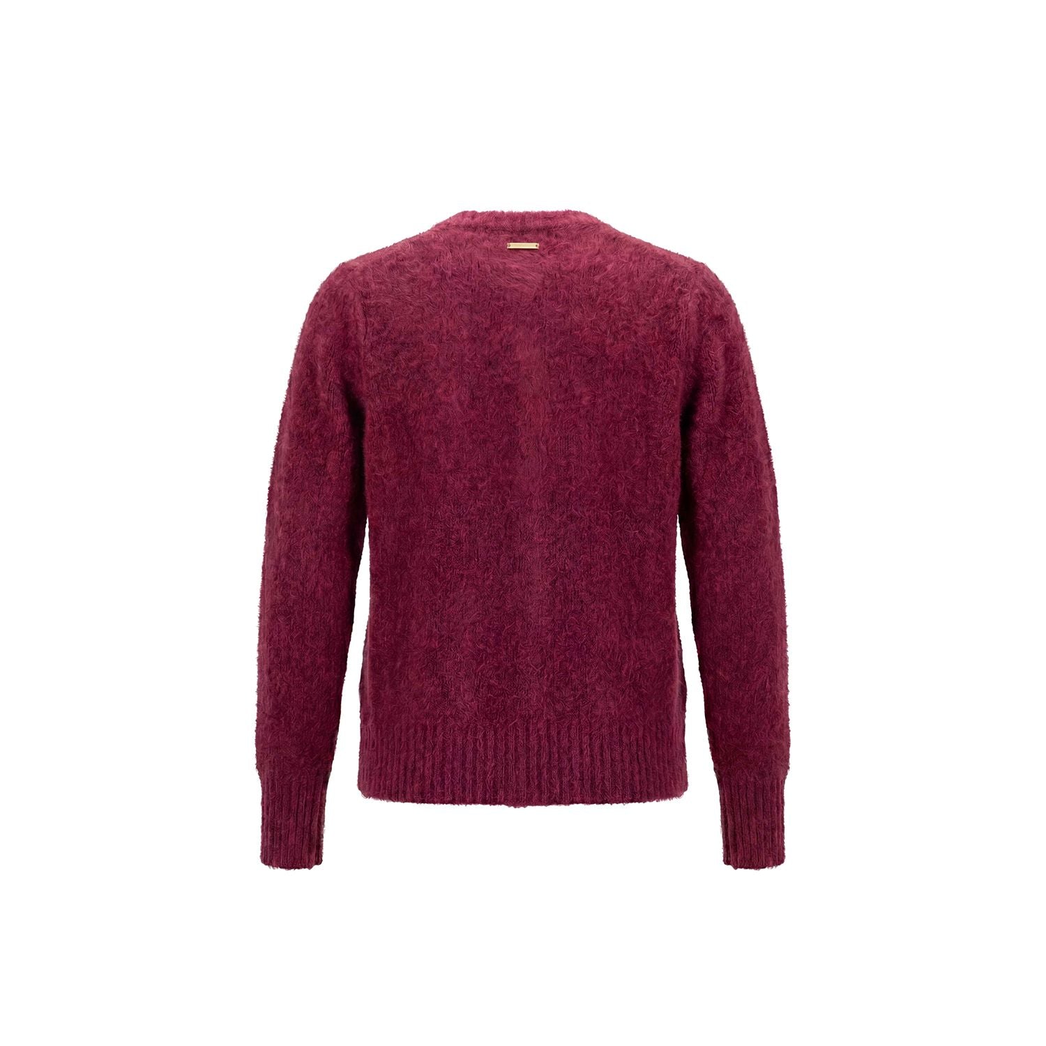 Vest ronde hals bouclé