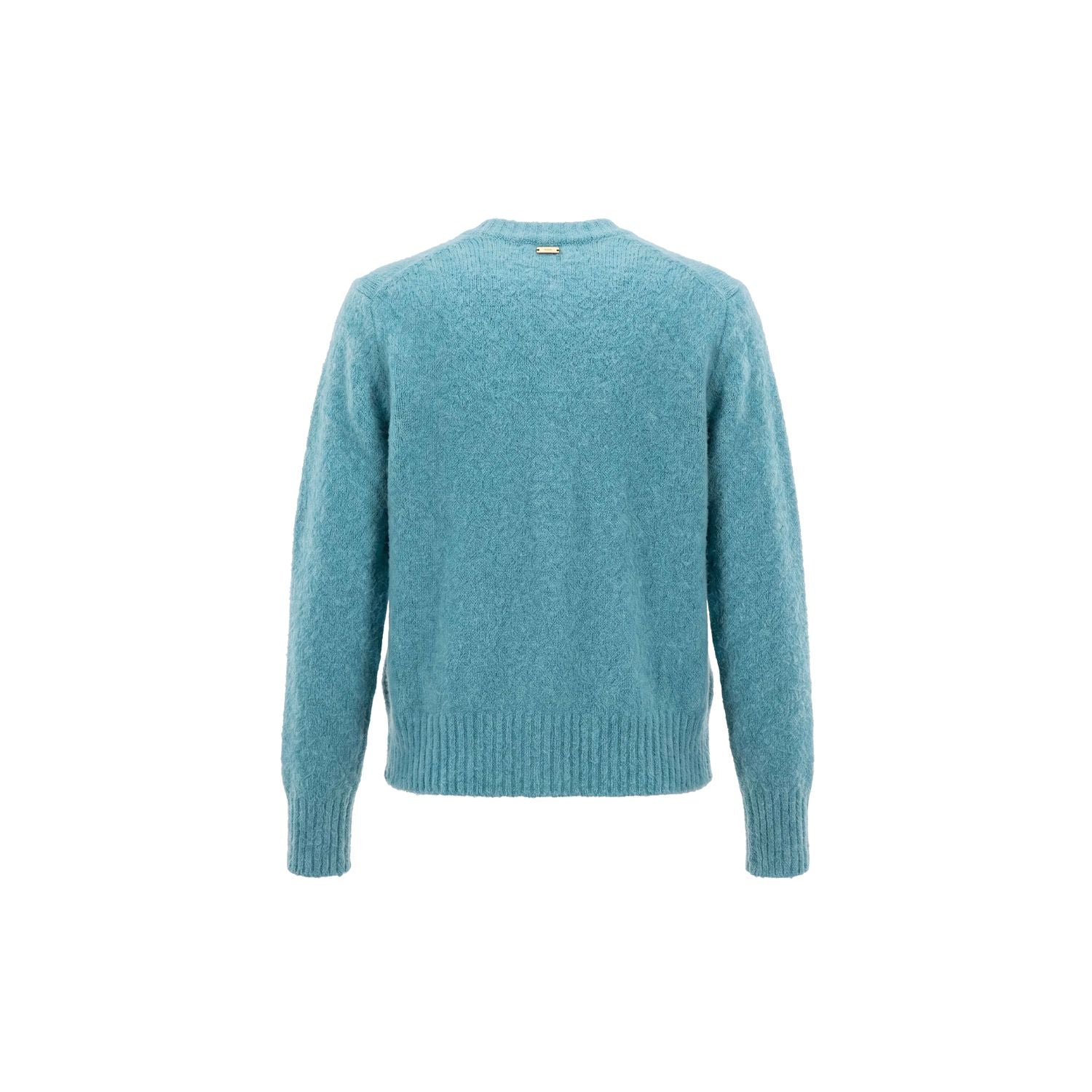 Vest ronde hals bouclé