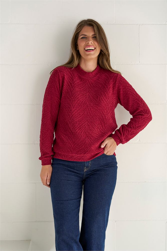 Sweater opstaande kraag