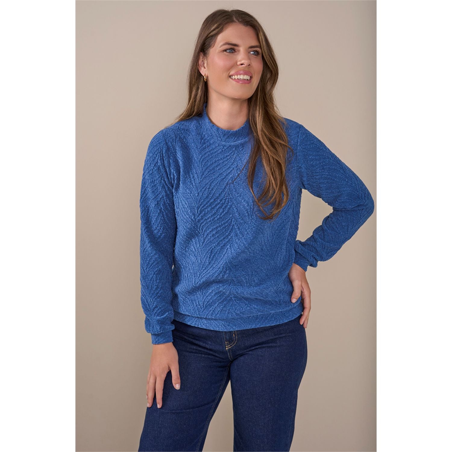 Sweater opstaande kraag