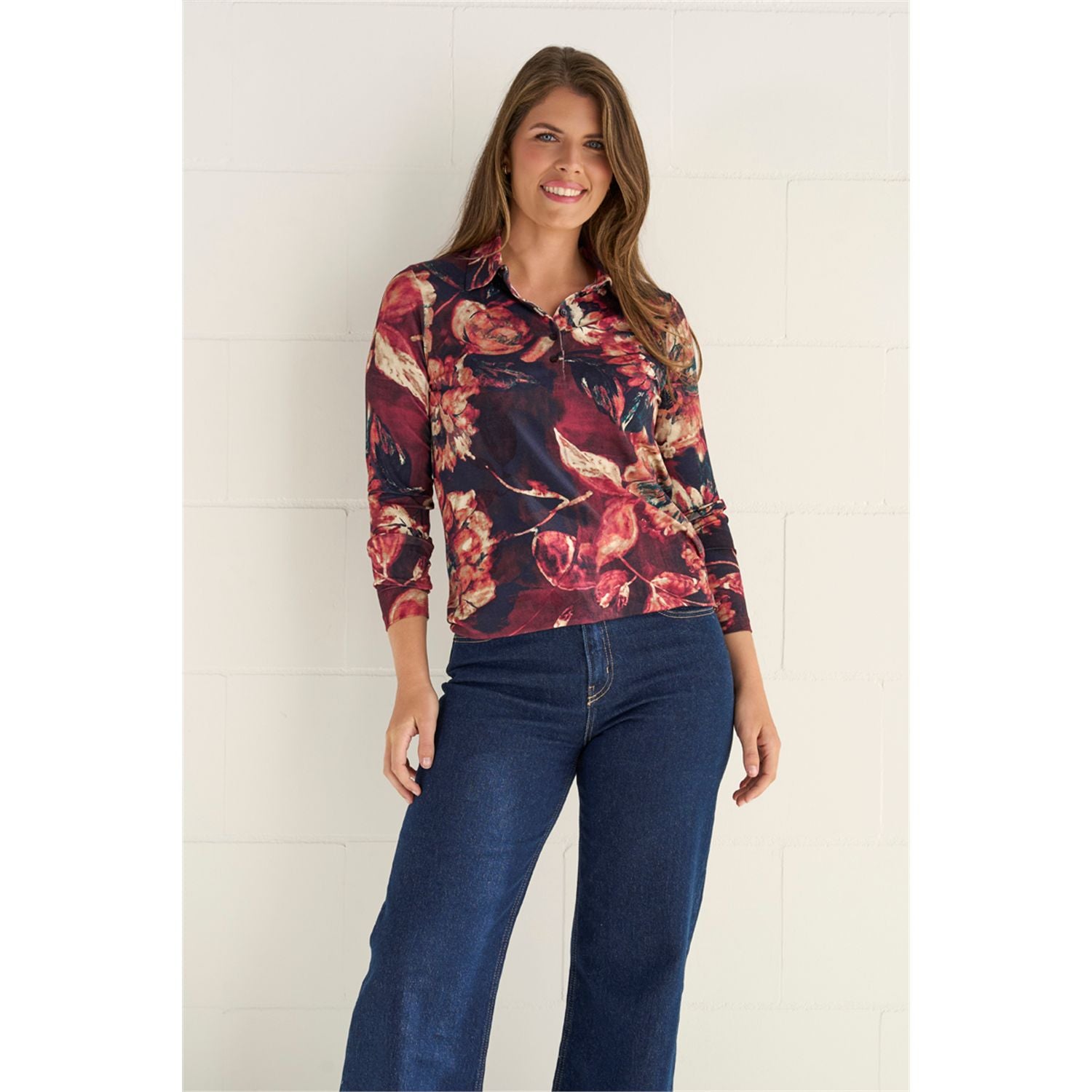 Blouson polo print