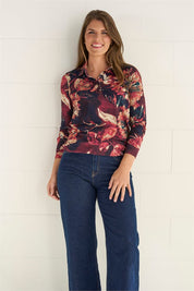 Blouson polo print