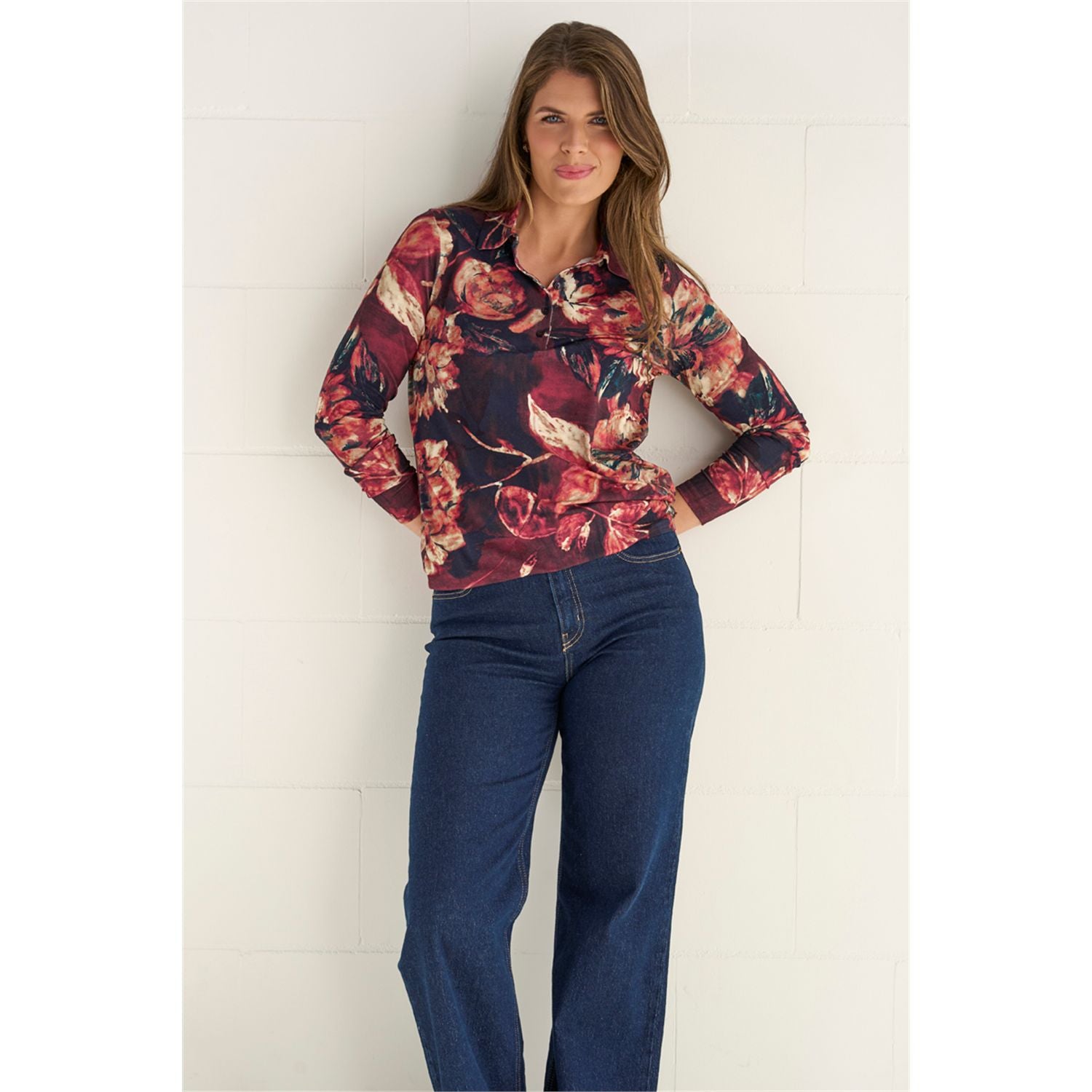 Blouson polo print