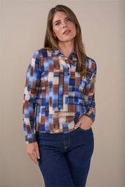 Blouson polo print