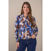 Blouson polo print