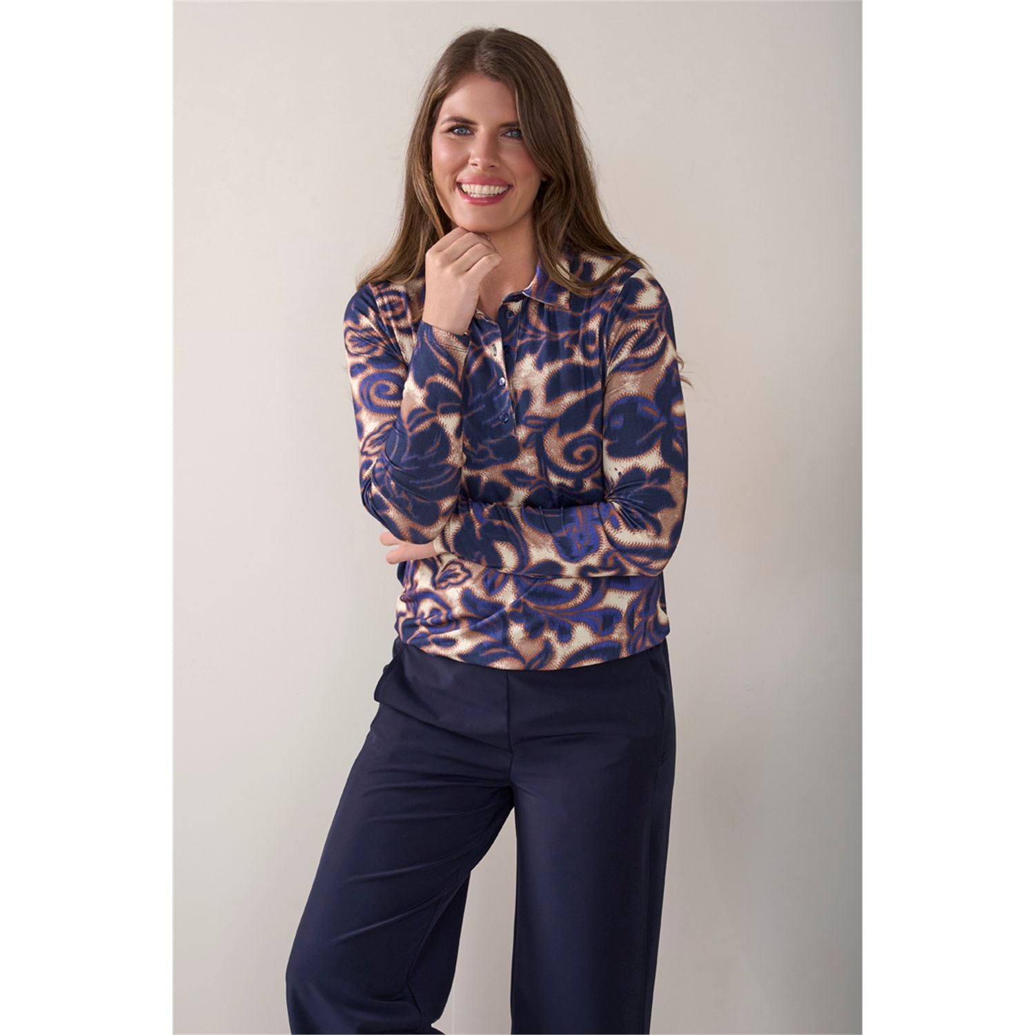 Blouson polo print