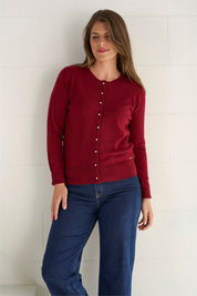 Vest ronde hals wol