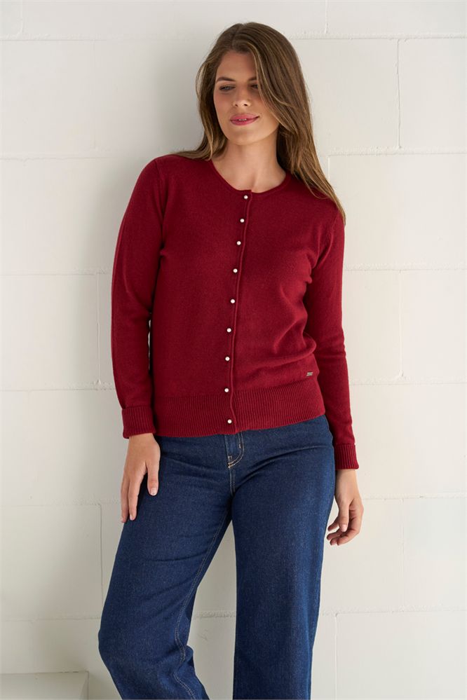 Vest ronde hals wol