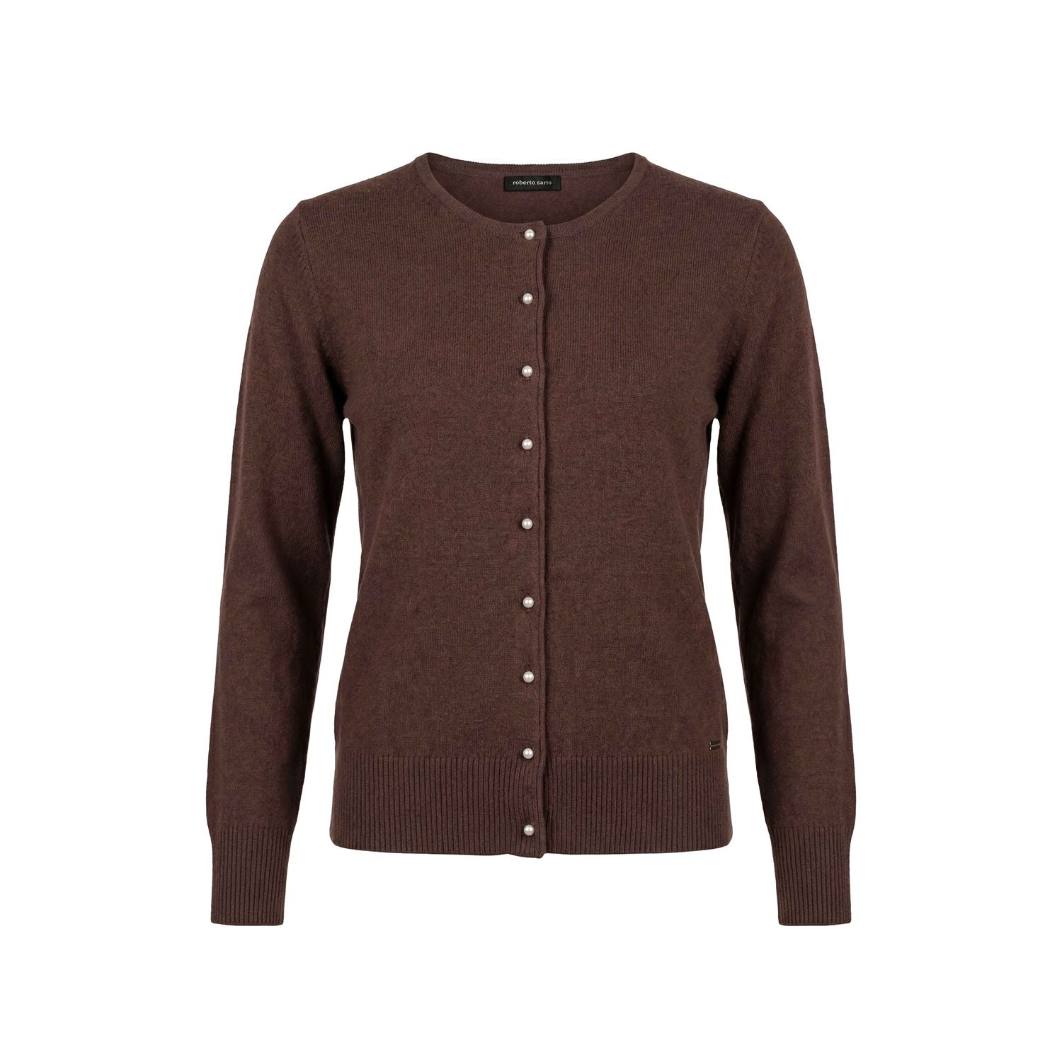 Vest ronde hals wol