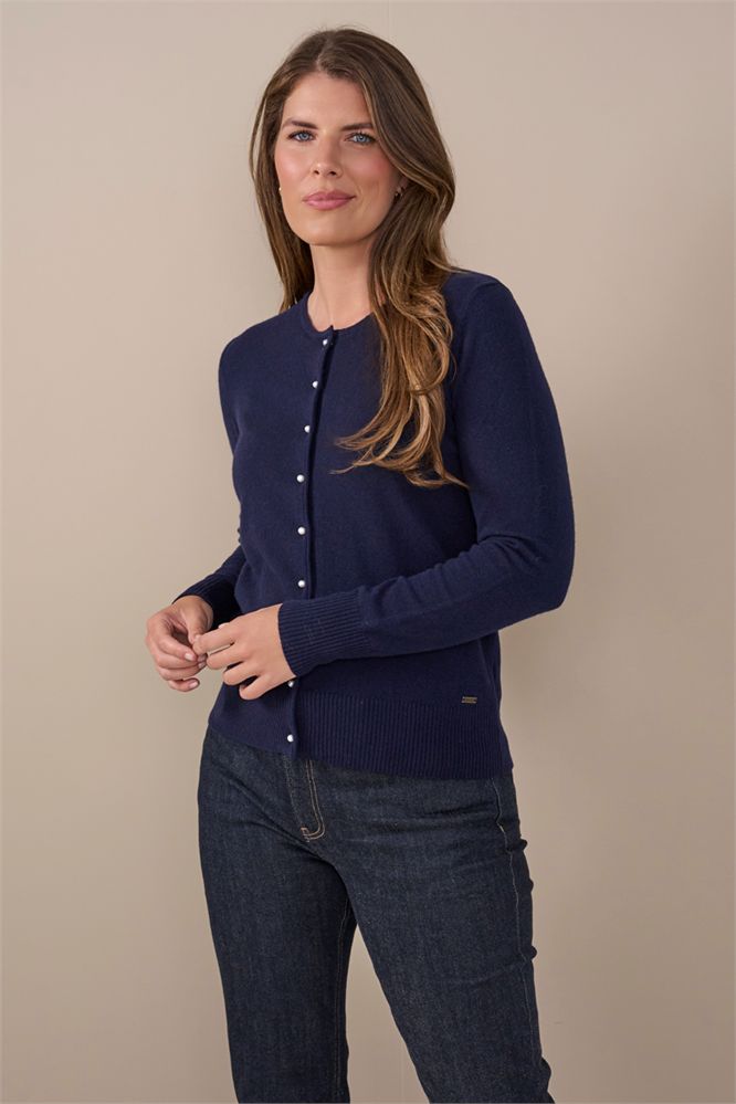 Vest ronde hals wol