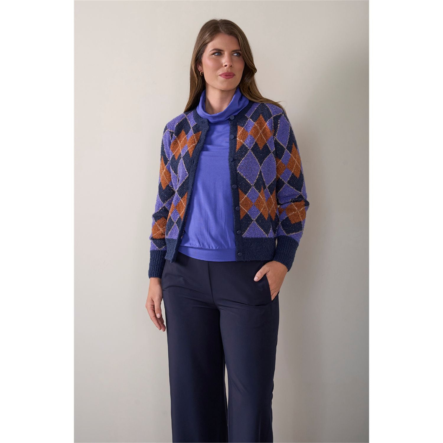 Vest boucle argyle