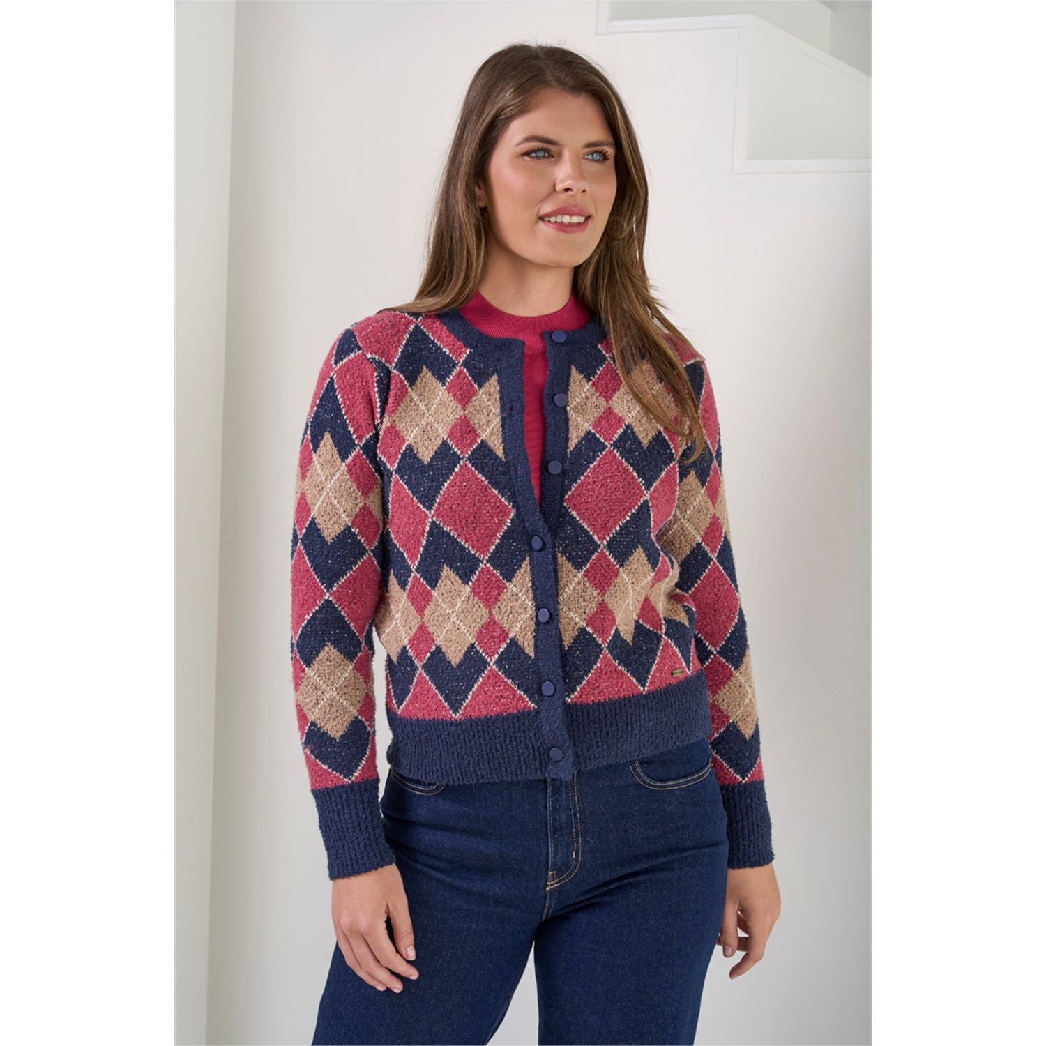 Vest boucle argyle